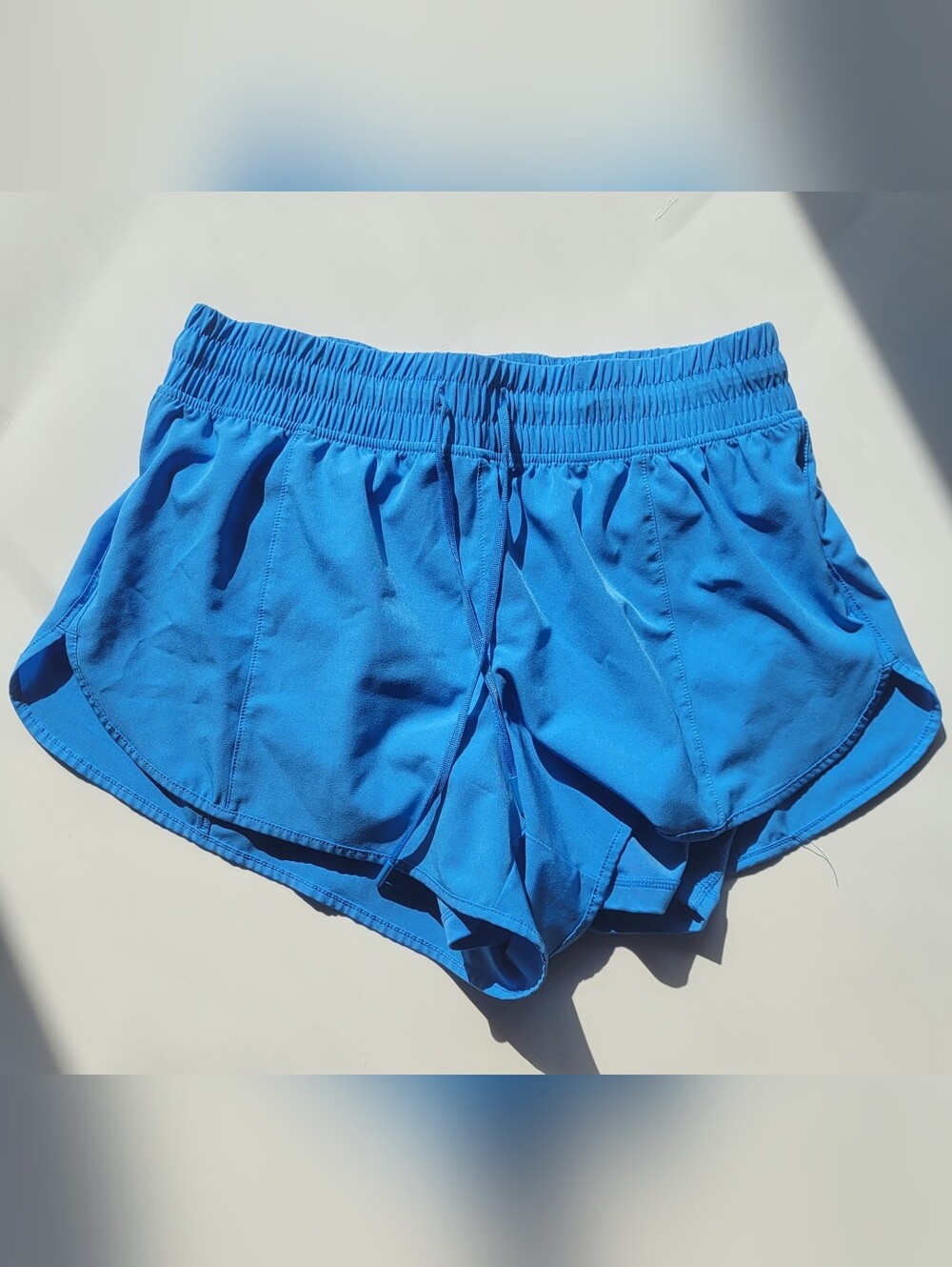 90 Degree By Reflex Bright Blue Athletic Shorts with Built In Shorts